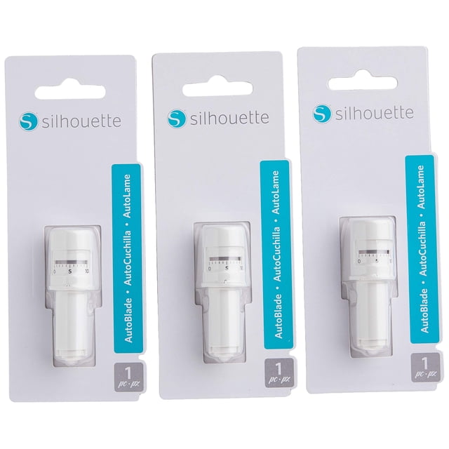 Autoblade Replacement Silhouette Cameo 3 y Portrait 2 (paquete de 3)