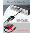 thumbnail image 2 of Zexmte Digital Toslink Optical Audio Splitter 1 in 2 Cable Splitters Out Optical Fiber Splitter with 1 Male Jack 2 Female Jack Splitter, 2 of 8
