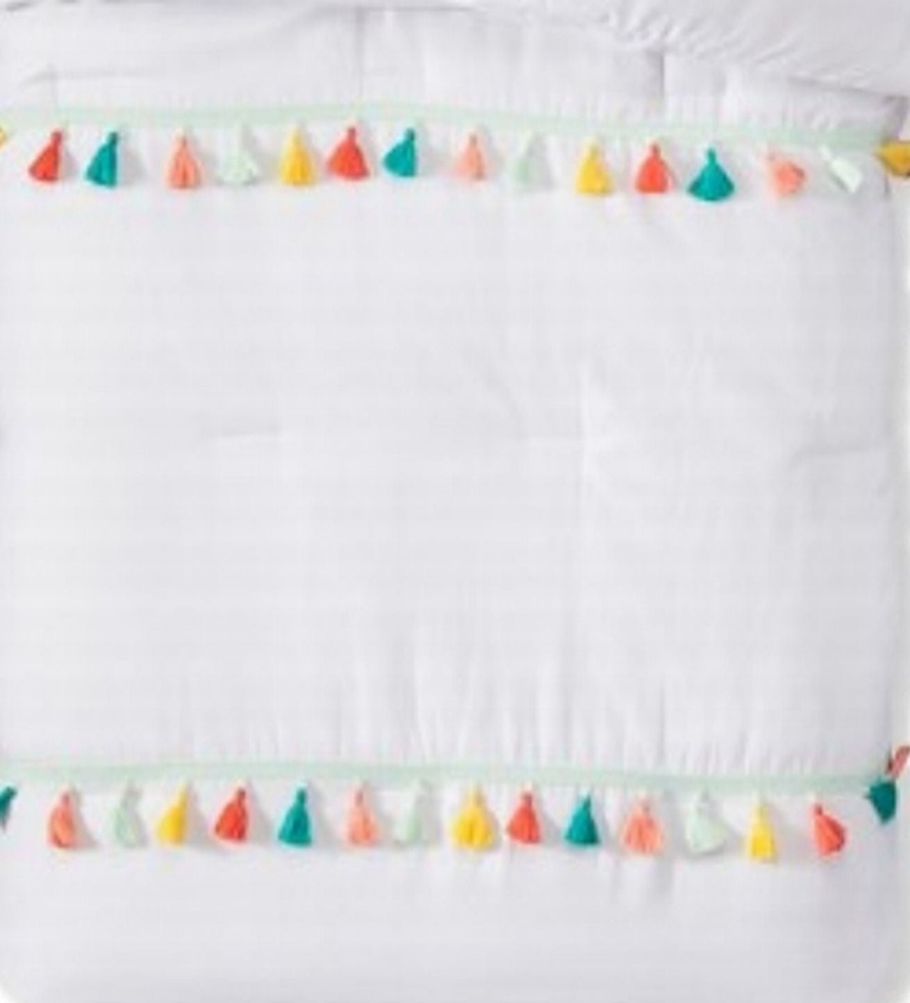 pillowfort tassel trim bed canopy