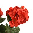 thumbnail image 1 of Chendee Bunch Artificial Geranium Red Pink Flowers Plant Artificial Flower Home Decor,Red, 1 of 9