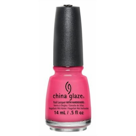 China Glaze Nail Polish, Shocking Pink, 0.5 oz