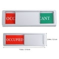 thumbnail image 2 of Supvox Silver Magnetic Bathroom Office Door Signs Acrylic ABS Slide Indicator 2Pcs, 2 of 8