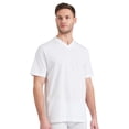thumbnail image 2 of SCHIESSER Camiseta americana para hombres, paquete de 2 - 1/2 manga, camiseta interior, cuello en V Blanco XL (X-Large), 2 of 4