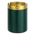 thumbnail image 1 of Cenicero con tapa, cenicero de acero inoxidable, estilo grueso verde oscuro, 1 of 6