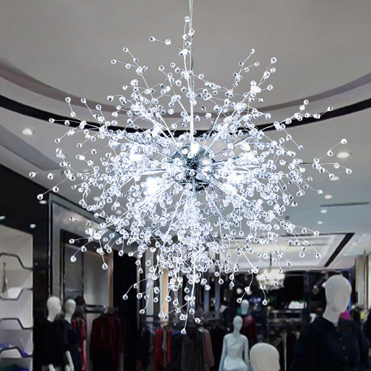 Modern DIY Dandelion LED Chandelier Fireworks Pendant Lamp Ceiling Lights Decor 
