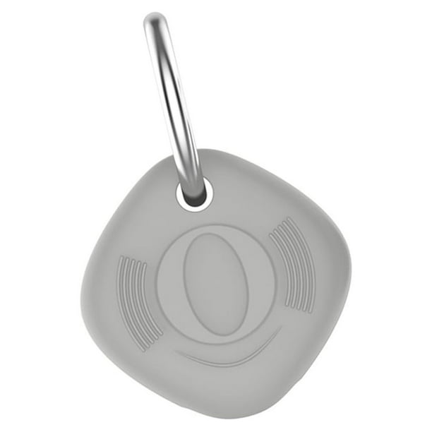 Inteprter Funda protectora de localizador de silicona para hogar, escuela, oficina, rastreador, Protector a prueba de polvo, accesorios de Electrónica Gris