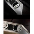 thumbnail image 3 of Bling Crystal Fashion Car Interior Bling Accessories for Jaguar XJ XF Car Parking Button 3D Rhinestone Decals Ring Car Bling Accessories Suitable for Ladies (Silver), 3 of 5