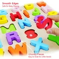 Alphabet Puzzle, WOOD CITY MMF7 ABC Letter Puzzles for 2 3 Years Old