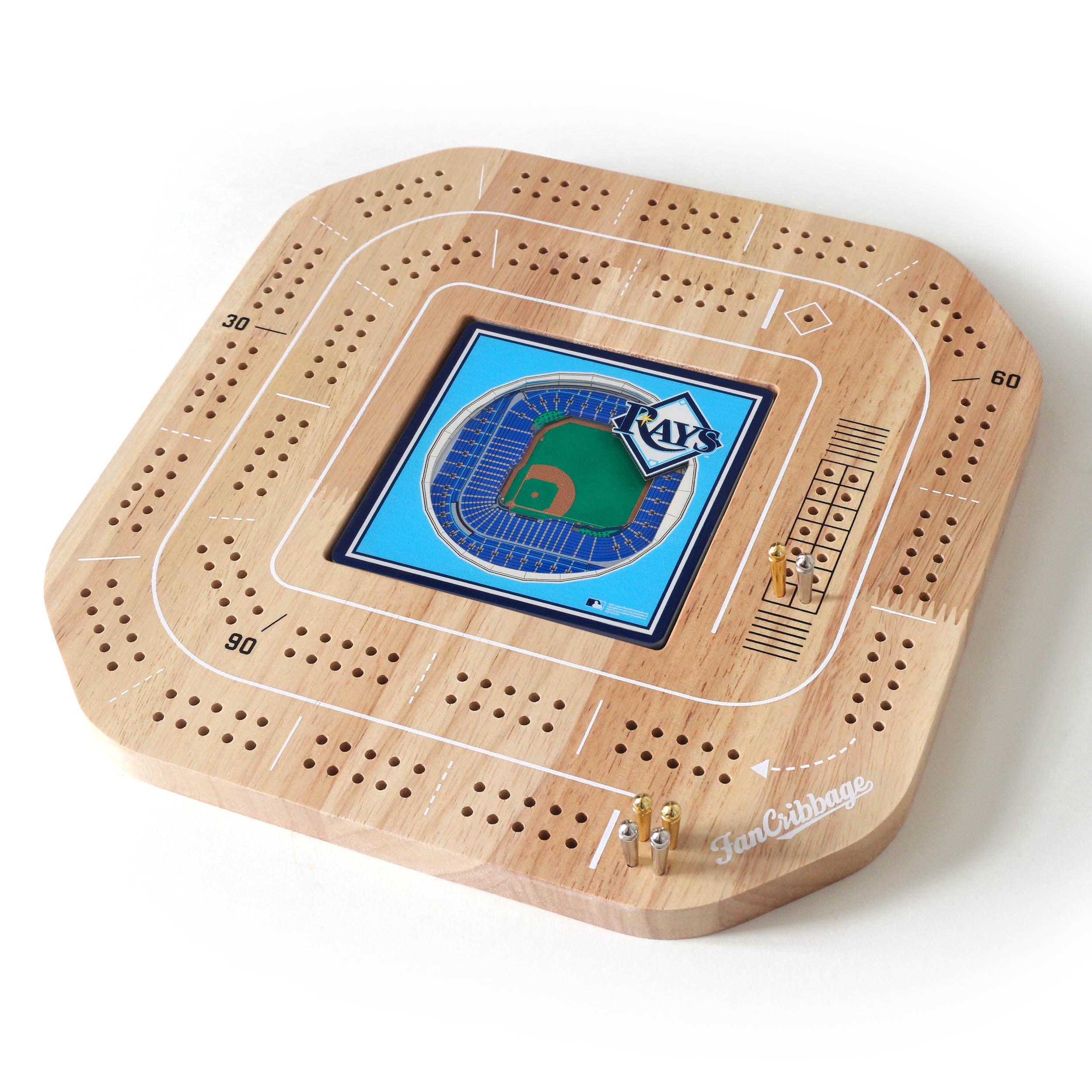 YouTheFan MLB Tampa Bay Rays Stadiumview Cribbage