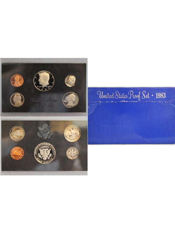 Collectible 1983 Proof Set - U.S. Mint 5-Coin Set - Brilliant Cameo Proofs