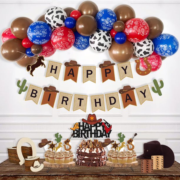 Hombae Cowboy Birthday Party Decorations, Western Theme Birthday