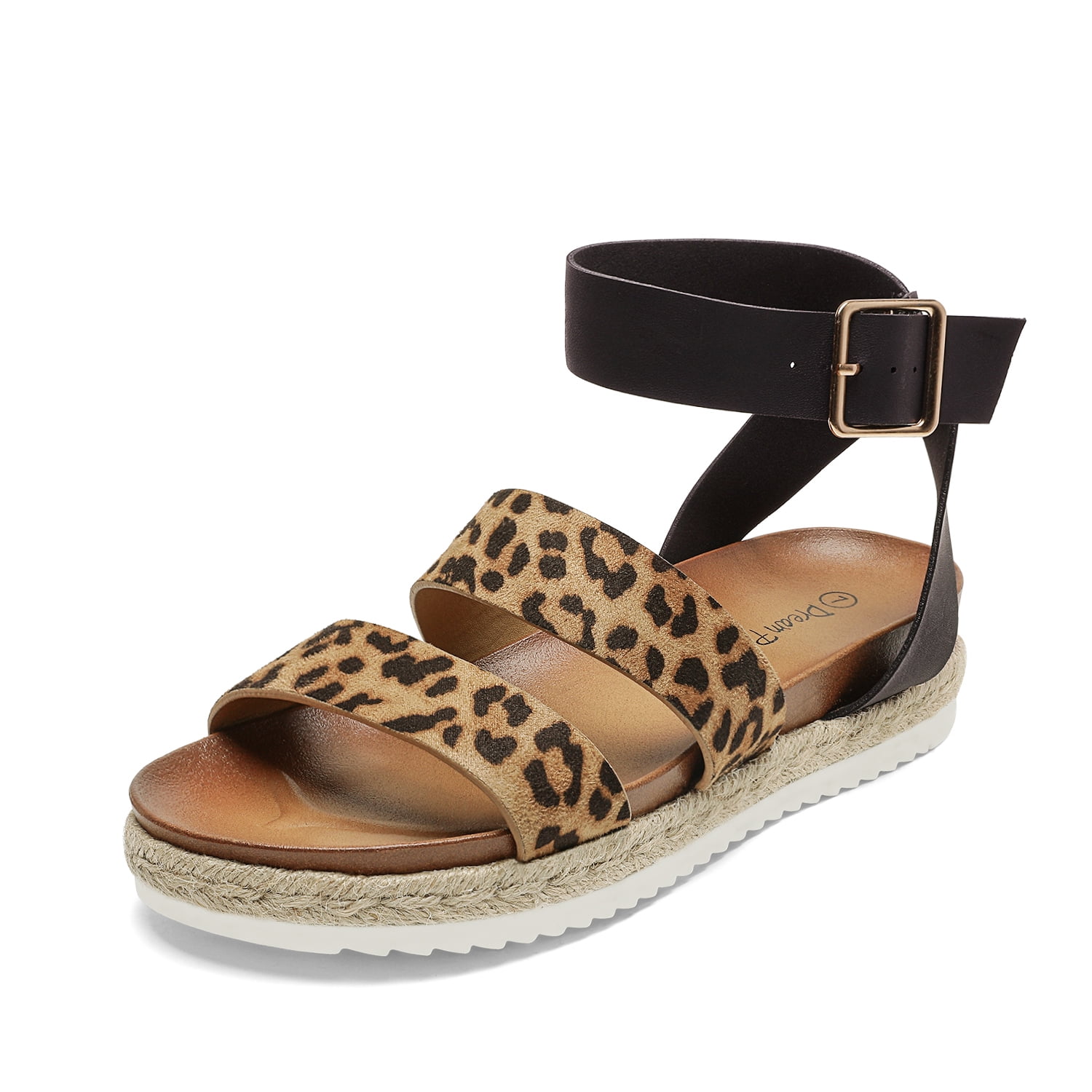 leopard womens sandals