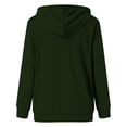 thumbnail image 4 of Xcmzpl Women's Hoodies Loose Fit Solid Color Hooded Sweatshirt Trendy Sweater Tops Workout Long Sleeve Shirts Early Fall Fashion, 4 of 5