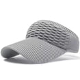thumbnail image 2 of Savings UTSJKR Sun Visor Hats, Wide Brim Sun Hats with UV Protection, Knitted Running Visors for Women - Ponytail Friendly, Quick Drying Gray, 2 of 8