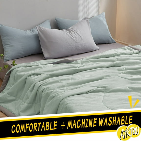AYktou Cotton Comforter-Machine Washable Lightweight Quilt,Ideal for AirConditioned Rooms All-Season Cool Comfort Easy Care 110x150cm/43.3x59.05in,Twin/Full