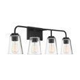 thumbnail image 4 of Trade Winds Wickford 4-Light Bathroom Vanity Light in Matte Black, 4 of 5