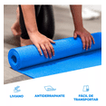 thumbnail image 5 of Tapete Portátil Yoga Pilates Fitness Ejercicio Relajación Azul, 5 of 5
