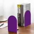 thumbnail image 5 of Picia Purple Pattern Wood Bookends for Shelves,Non-slip Bookends, Heavy Duty Wooden Bookend Support,1 Pair, 5 of 8