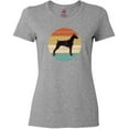 thumbnail image 3 of Inktastic Doberman Dog Retro Sunset Women's T-Shirt, 3 of 5