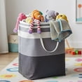 thumbnail image 6 of Double Pack Textile Laundry Carriers 75L Capacity Reinforced Handles Quick Assembly Storage, 6 of 8