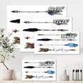 thumbnail image 4 of Flowers and Ethnic Feathers On Native Arrows IV 8 in x 12 in Painting Canvas Art Print, by Designart, 4 of 4