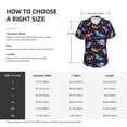 thumbnail image 4 of Honeii Cartoon Dinosaur Print Women's Classic V-Neck T-Shirt,Womens Fashion Tops,Stylish Everyday Top for Women, Casual Summer Spring Outfits Clothes-Medium, 4 of 5