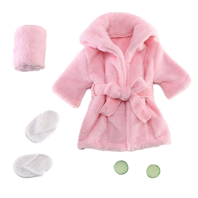 Accesorios fotográficos para bebés, albornoz y traje de baño, con rodajas de pepino Rosa