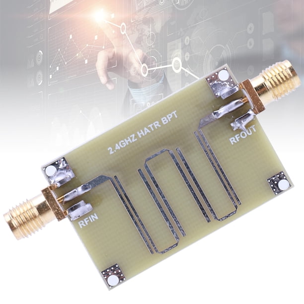 Filtro de paso de banda Microstrip de 2,4 GHZ, componente electrónico, filtro práctico reutilizable