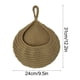 thumbnail image 2 of Cesta colgante para almacenar frutas tejida a mano, bolsa de red con forma de lágrima, hilo natural tejido estilo nido de pájaros, 1 bolsa ecológica ligera reutilizable, 2 of 8