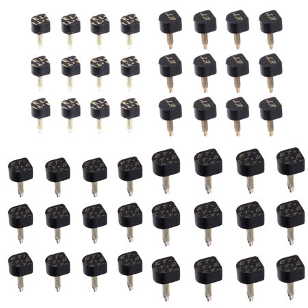

24 Pairs Black Durable High Heel Tips Replacement Repair Pads Caps