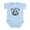 Sky Blue, variant on CafePress - Belgium Infant Bodysuit - Baby Light Bodysuit, Size Newborn - 24 Months