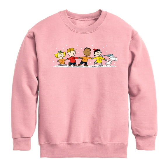 Peanuts - Group Skate - Toddler & Youth Crewneck Fleece Sweatshirt
