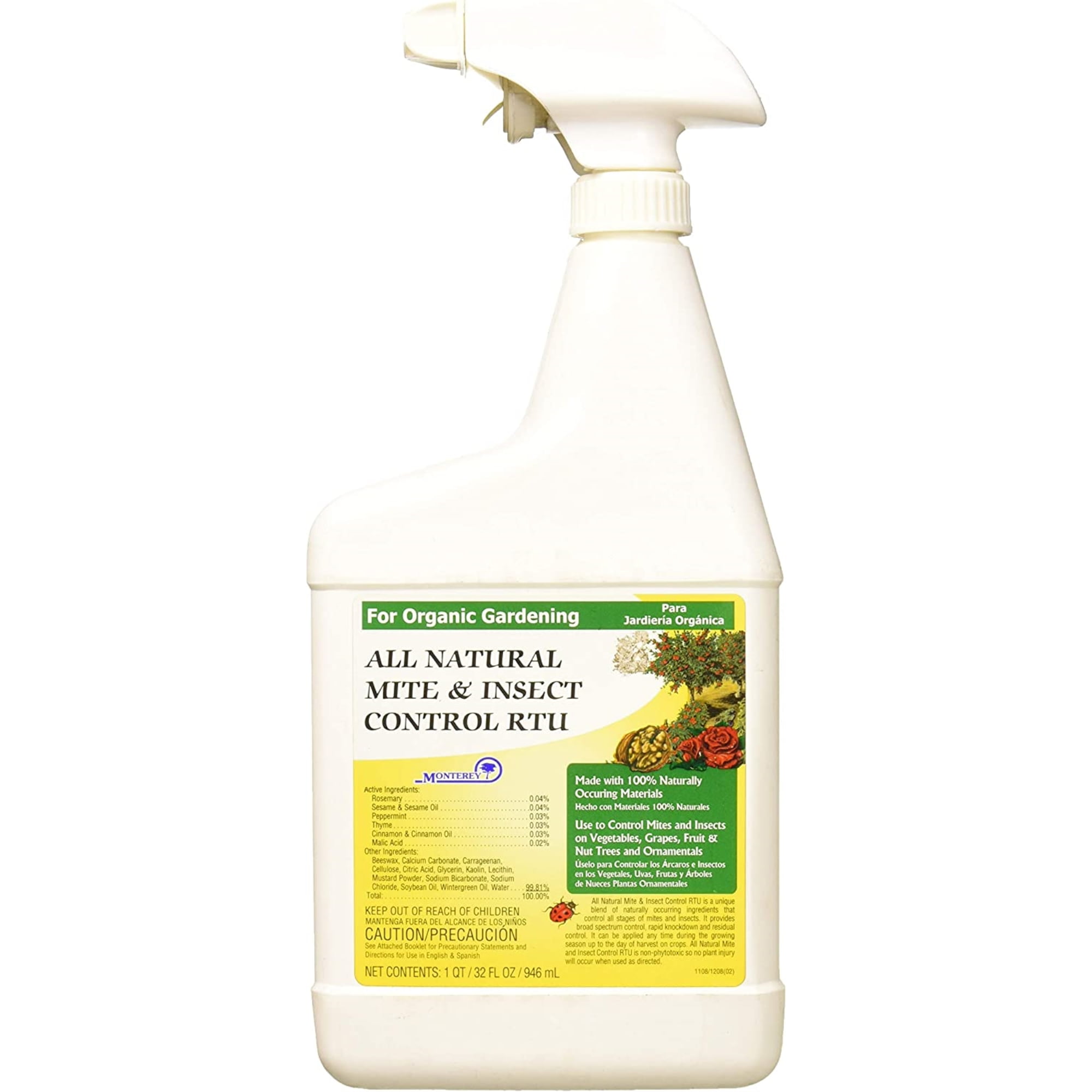 Monterey All Natural Insect Control ReadyToUse Spray, 1 Quart