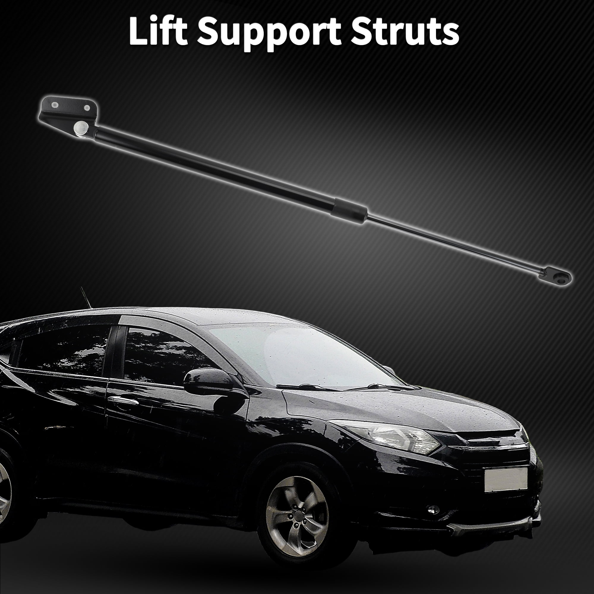 Unique Bargains Rear Hatch Lift Supports for Honda CR-V 2002-2006 Gas Spring Black