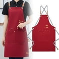 thumbnail image 2 of Versatile Work Apron with Detachable Strap And Two Front Pockets - Perfect for Home Cooks, Grillers, Artists, And Professionals, Lightweight And Protective, 1 Apron, 2 of 5