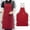 Red, variant on ZOURIH Chef Aprons for Men Women with Large Pockets, Cotton Canvas Cross Back Adjustable Cooking Kitchen Work Waterproof Bib Apron,Beige