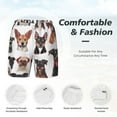 thumbnail image 5 of Lsque Mens Swim Trunks Happy Dog Faces Collage Pattern - Bathing Suit Compression Liner - Beach Swim Shorts Swimwear - (S-3XL) - Stretch Quick Dry -X-Large, 5 of 9