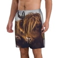 thumbnail image 2 of Naloa Portrait Of Cow With Its Baby Cow Men's Beach Shorts, Surfing shorts, Swim trunks, Quick Dry Swim Trunks for Surfing Beach Fun - Large, 2 of 9