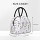 thumbnail image 2 of Easygdp Lavender Flowers Bolsa de Almuerzo Insulada Grande, Forro de Aluminio, Diseño Espacioso, a Prueba de Fugas, Ideal para Trabajo, Picnics, Viajes y Actividades al Aire Libre, 2 of 6