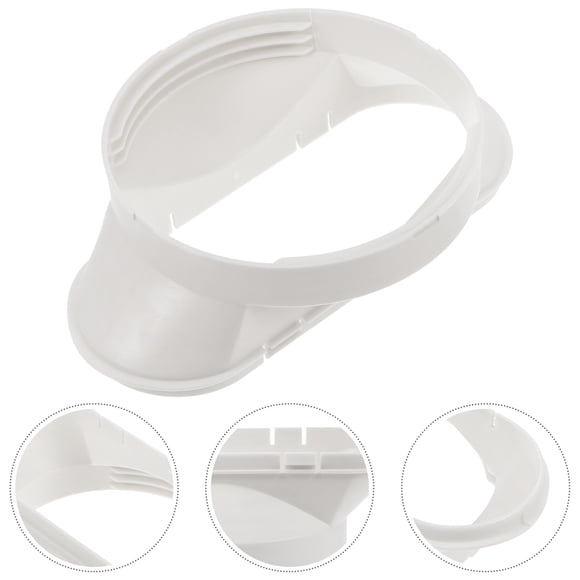 OULII Air Hose Connector Exhaust Pipe Adapter White Universal Compatibility 1Set