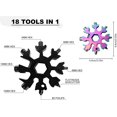 thumbnail image 2 of Snowflake Multi Tool 18 In 1 Snowflake Screwdriver All-purpose Tool Stainless Steel Handheld Bottle Opener Christmas Gift, 2 of 5