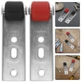 thumbnail image 2 of Dayesque 2-Piece Barn Door Hardware Kit with Quiet Directional Wheels, Cold Rolled Steel, Multicolor, 7.5 x 2.5 x 2.1 cm, 2 of 8