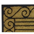 thumbnail image 4 of Decorative Black Rubber and Coir Outdoor Rectangular Door Mat 29.5" x 17.75", 4 of 5