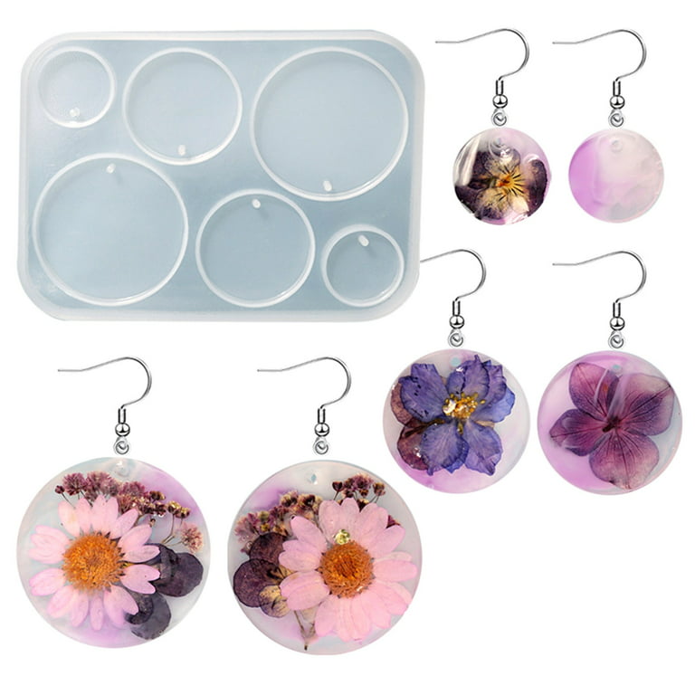 Earrings Resin Casting Silicone Mold Handmade Crystal Epoxy
