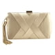 thumbnail image 3 of Bolso de noche de seda Colcomx Embrague elegante de bolso de tassel dorado, 3 of 8