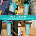 thumbnail image 7 of 30oz Handheld Travel Tumbler with Handle – Double Wall Stainless Steel Insulated Cup, Flip Straw Lid, Leak-Proof & BPA-Free for Hot and Cold Drinks – Durable Coffee & Juice Mug Pink, 7 of 7