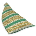 thumbnail image 2 of Colorful Lounger Chair Bag, Colorful Local Motif Pattern Print, High Capacity Storage with Handle Container, Lounger Size, Pistachio Green Orange, by Ambesonne, 2 of 5