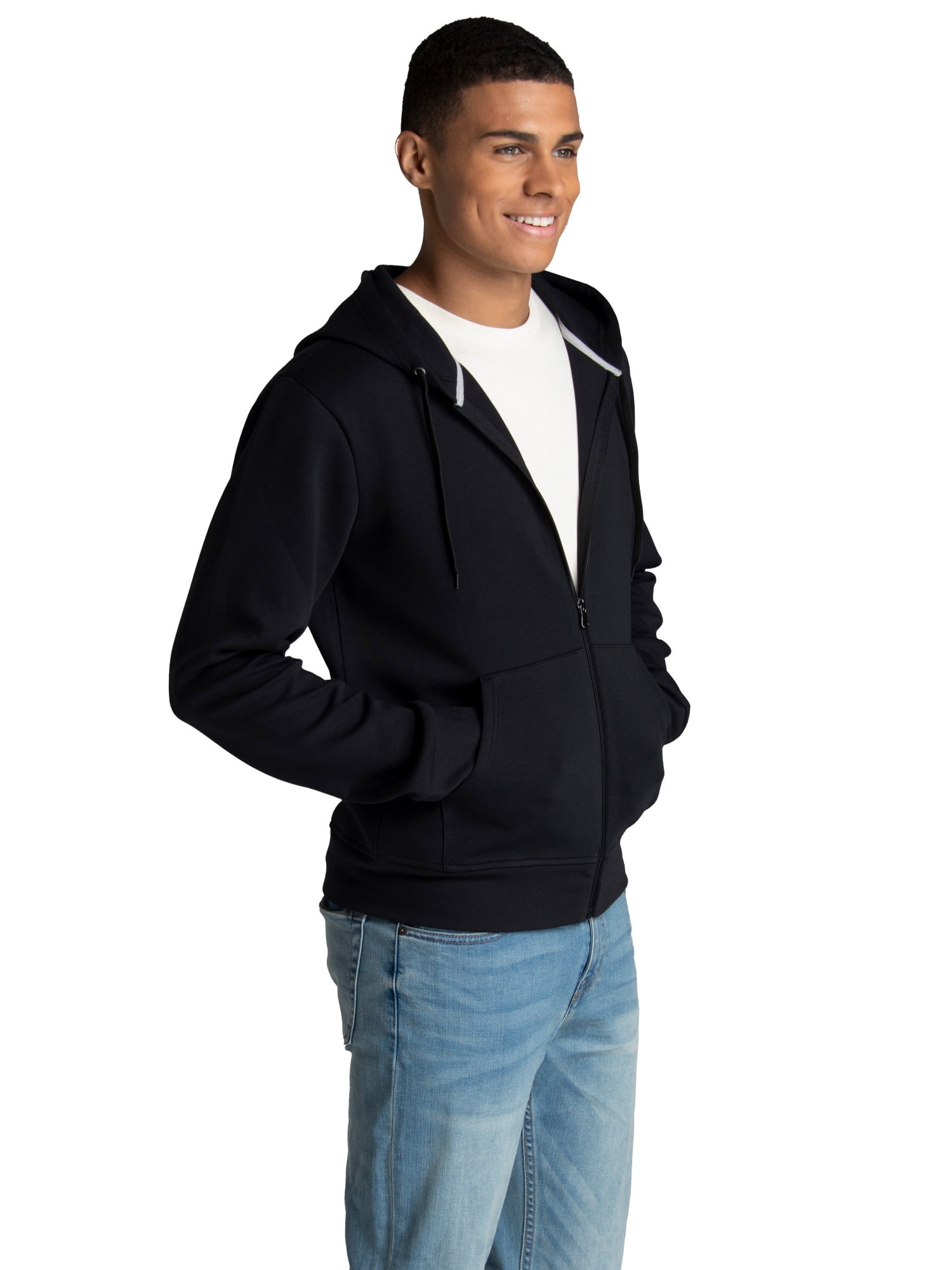 Fruit of the Loom Men's Double Knit Full Zip Hooded Jacket