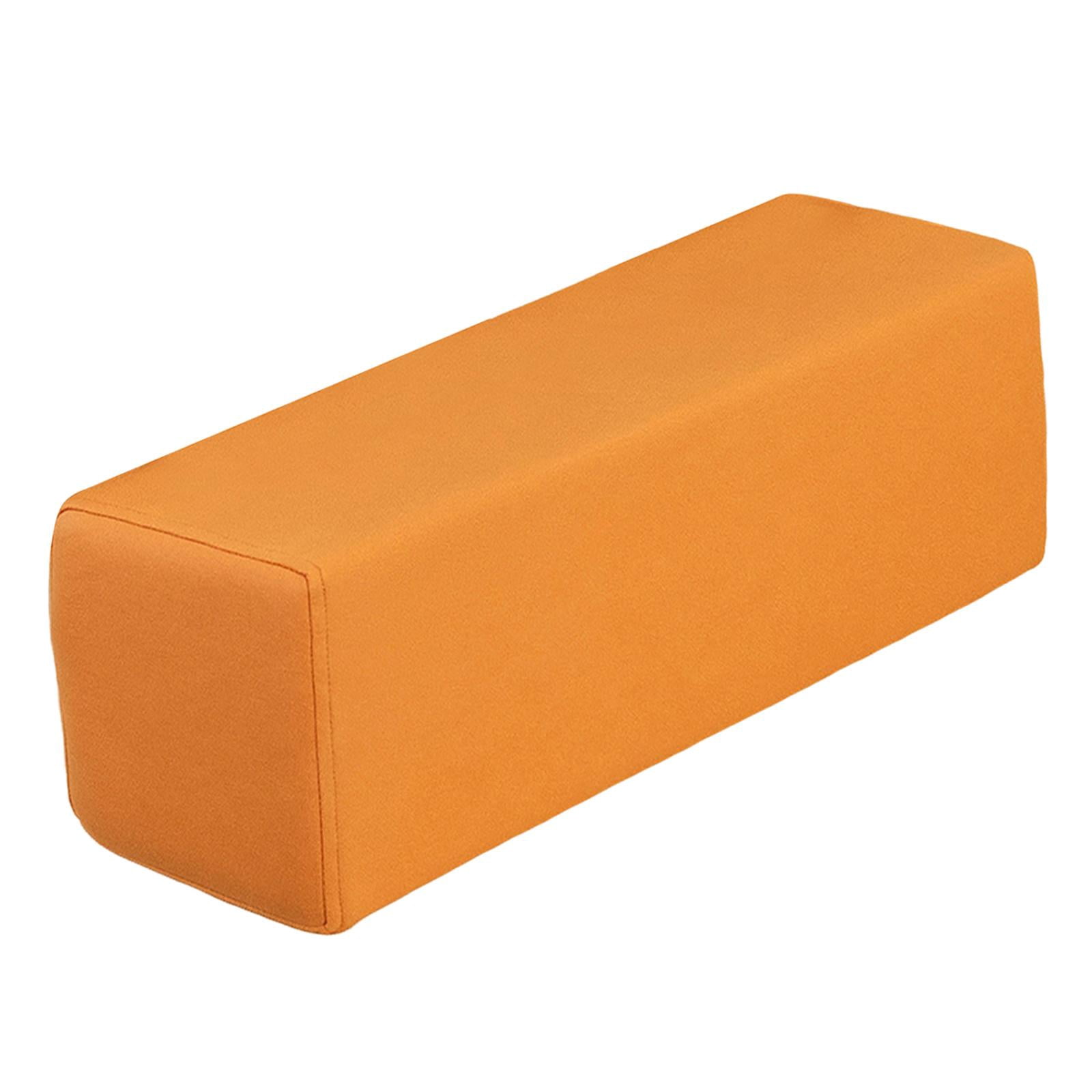 FashionCha Sofa Arm Rest Pillow Couch Armrest Rectangular Booster High Density Foam Cushion Orange