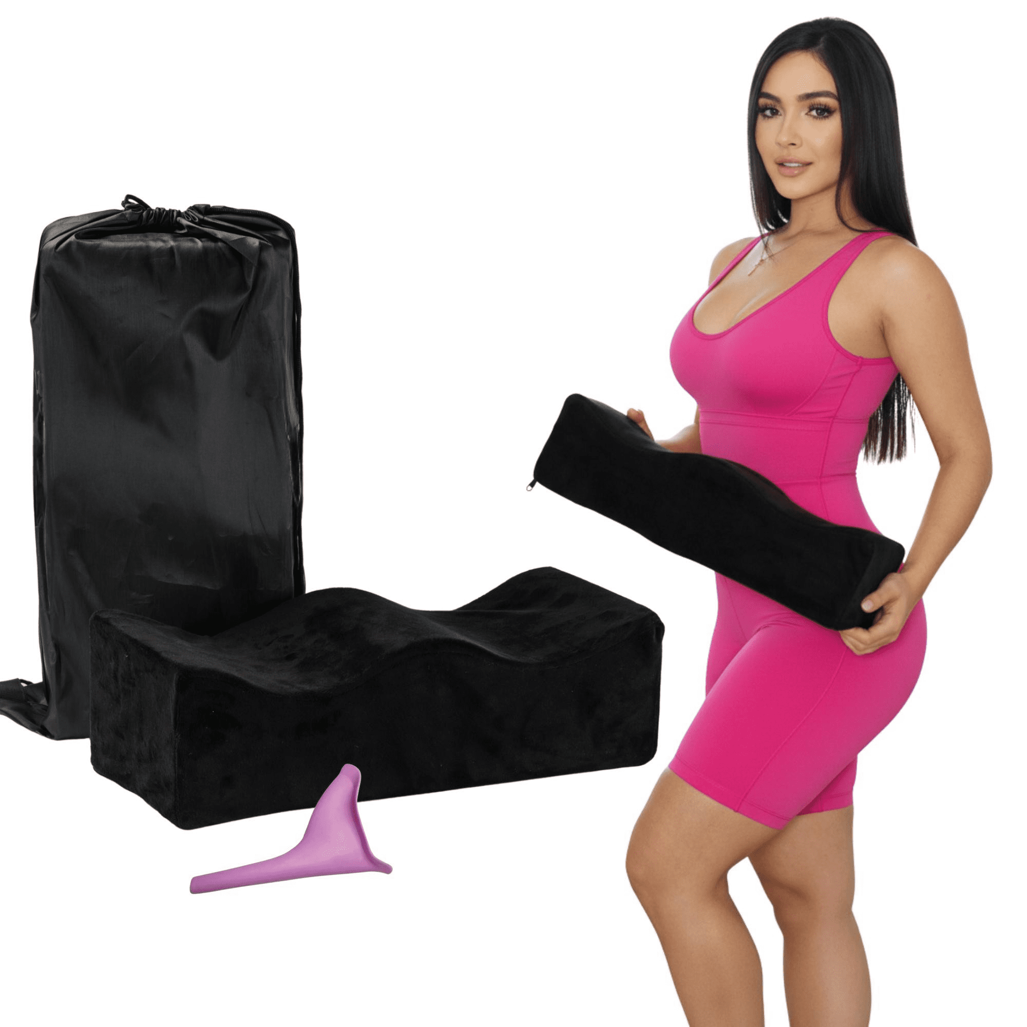 My Booty Pillow - BBL Recovery Pillow for Butt After Surgery with Drawstring Bag and Female Urinal